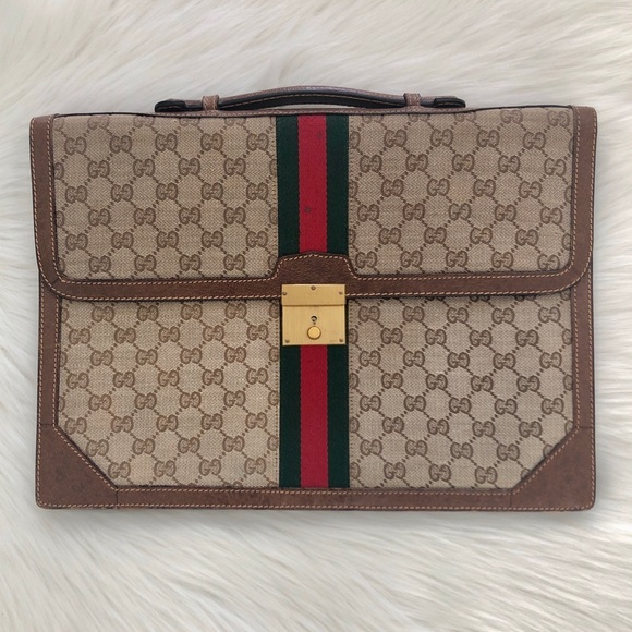 🎉HP 10/8🎉 Authentic Vintage GUCCI Women’s Briefcase - Picture 2 of 10